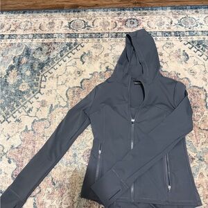 CALIA by Carrie Underwood Dark Charcoal Gray Hooded Zip Athletic Jacket